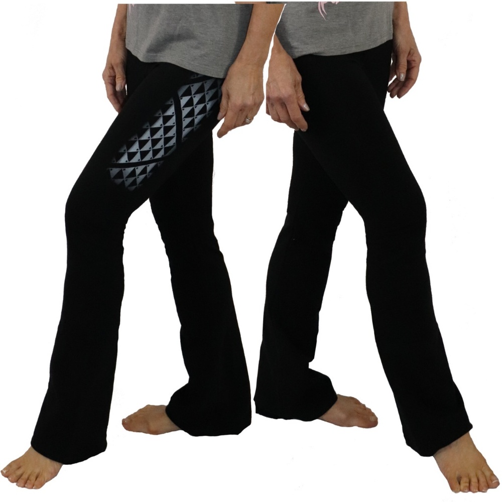 Boot Cut Yoga Pants Polynesian Tattoo Design